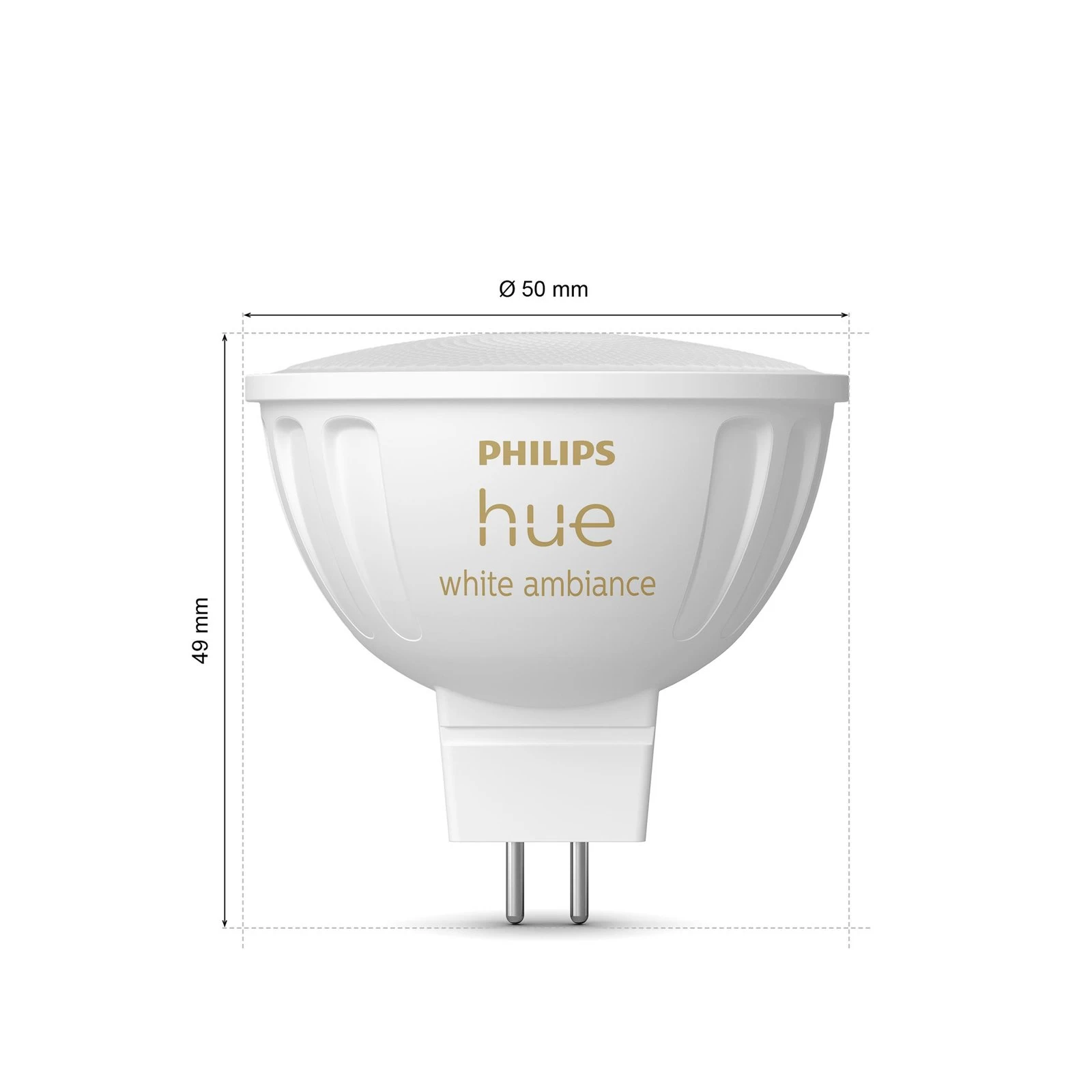 Philips Hue White Ambiance LED-Lampe 5,1W GU5,3 – Bild 4
