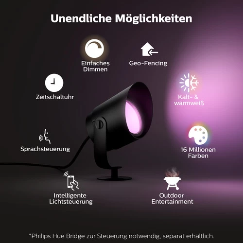Philips Hue Lily XL Erdspieß White And Color Doppelpack – Bild 8