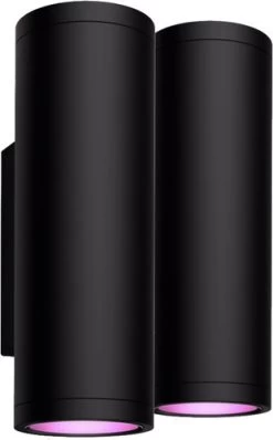 Philips Hue Appear Wandleuchte White Und Color Schwarz Doppelpack
