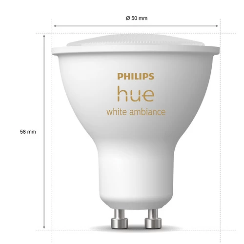 Philips Hue White Ambiance GU10 Doppelpack + Hue Bridge – Bild 3