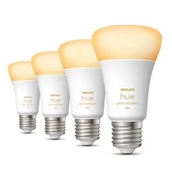 Philips Hue White Ambiance 6W 800lm E27 4er-Set
