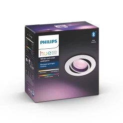 Philips Hue Bluetooth White & Color Ambiance Centura - Einbauspot Weiß Rund