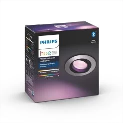 Philips Hue Bluetooth White & Color Ambiance Centura - Einbauspot Aluminium Rund
