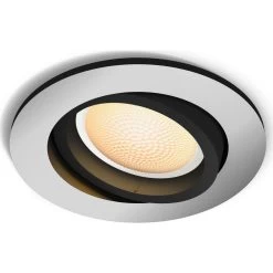 Philips Hue Bluetooth White Ambiance Einbauspot Milliskin In Aluminium 5W 350lm GU10 Rund
