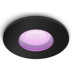 Philips Hue Bluetooth White & Color Ambiance Einbauspot Xamento In Schwarz 5,7W 350lm GU10 IP44 1er