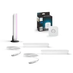 Philips Hue White & Color Ambiance Tischleuchte Play Lightbar Weiß Dreierpack Inkl. Bridge